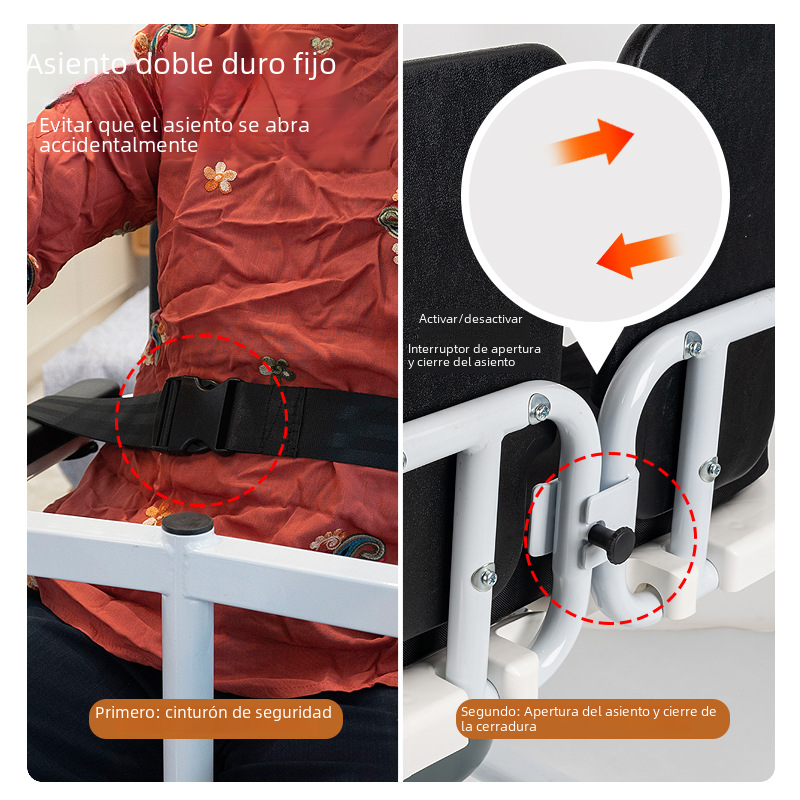 Multi-Functional Hydraulic Transfer Chair for Elderly