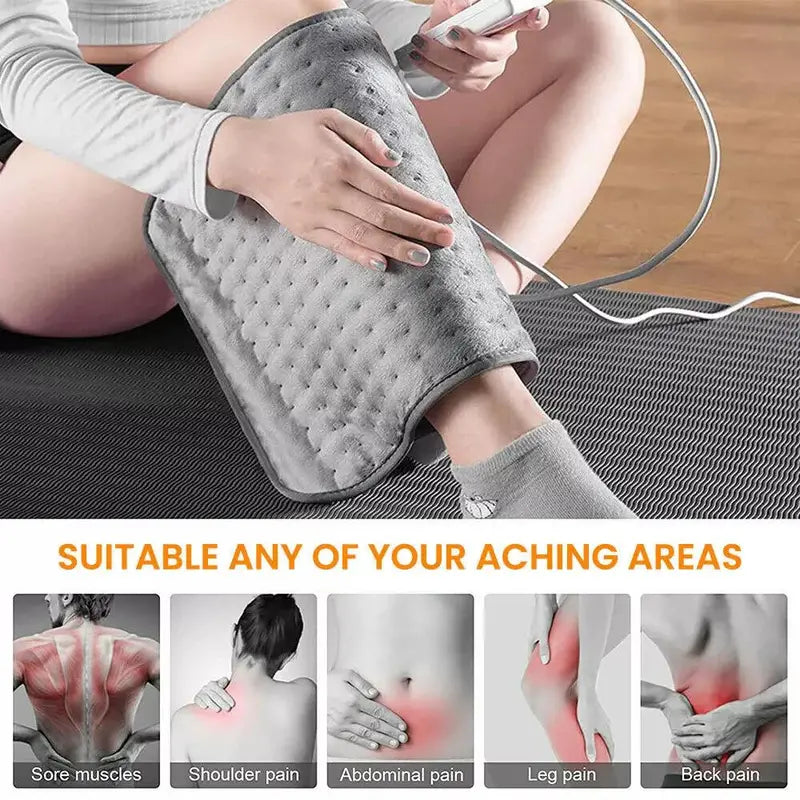 NNETM Electric Heat Pad Adjustable Heating Mat Warmer for Back Pain Relief