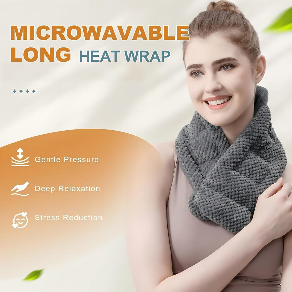 Microwavable Neck & Shoulder Heating Pad with Washable Cover