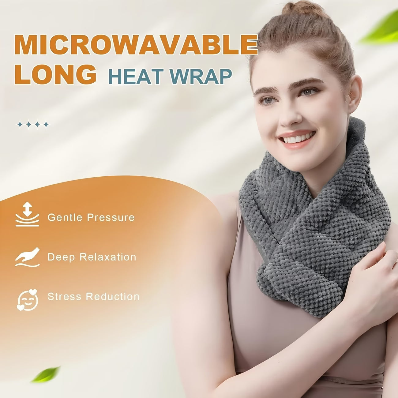 Microwavable Neck & Shoulder Heating Pad with Washable Cover