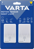 Varta motion sensor night light twin 16624101402 night lamp with motion detector LED white