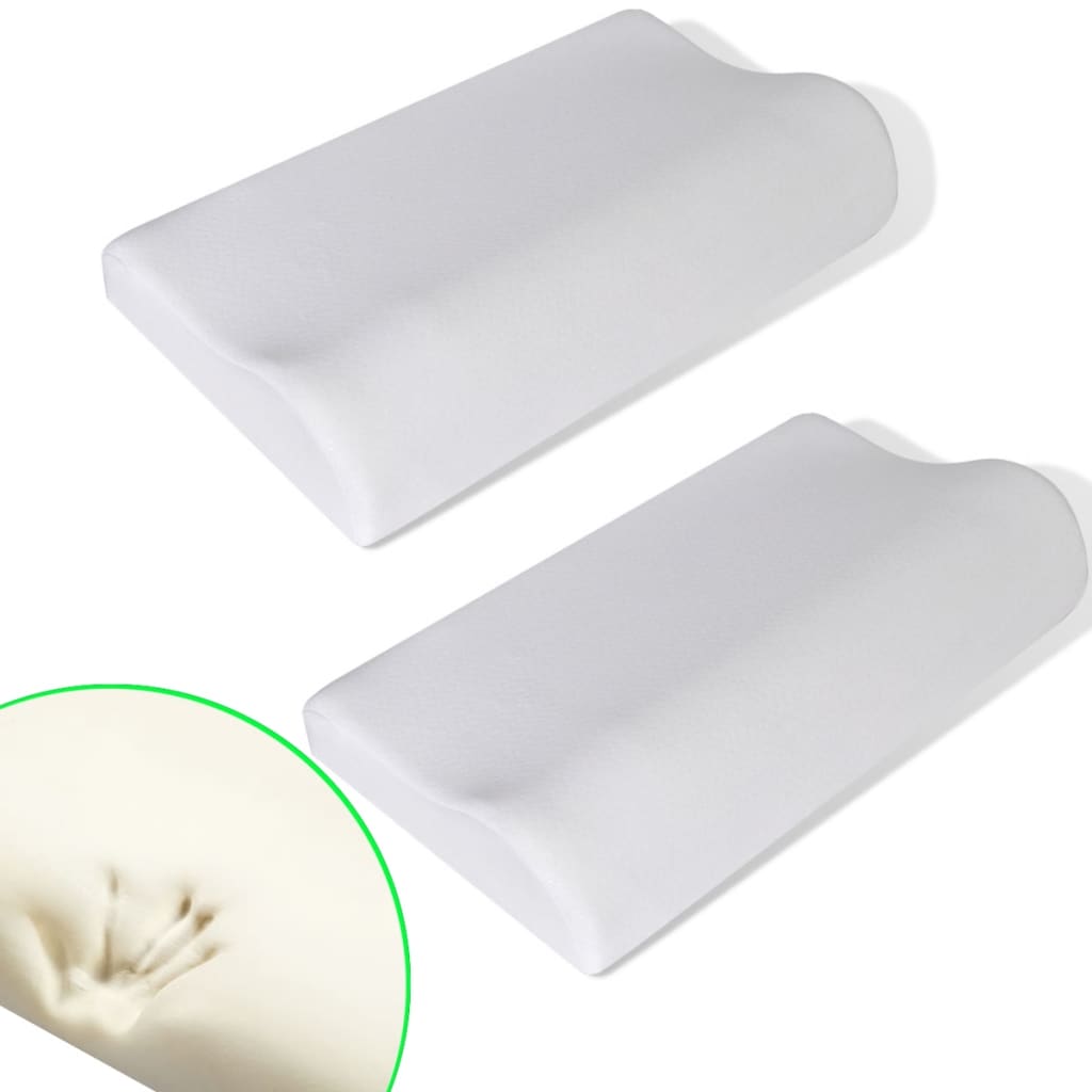 Vidaxl orthopedic pillow set 2-piece