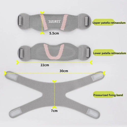 Adjustable Patella Knee Support Strap Knee Brace Pink