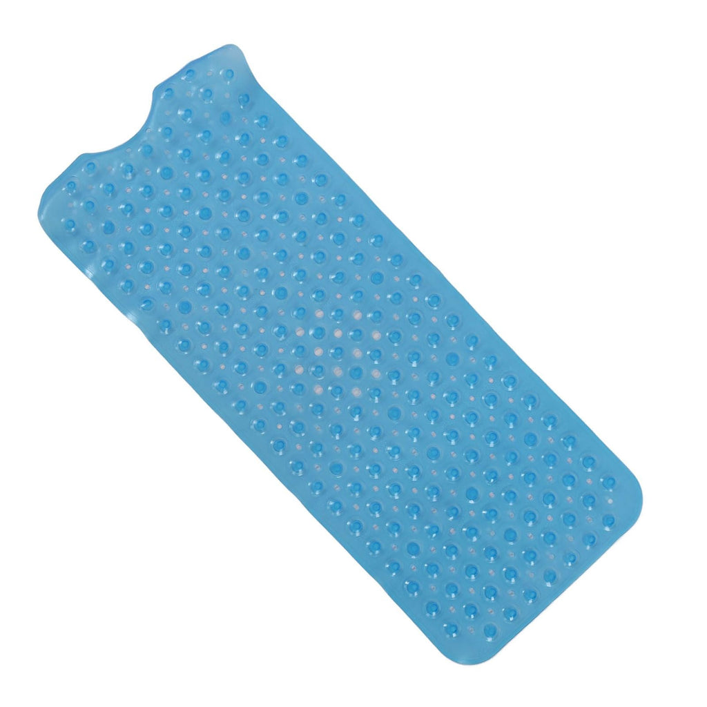 Bath Mat Mat PVC Anti Slip Mat for Bathroom Kitchen Hotel Toilet Shower Room 100x40cmBlue
