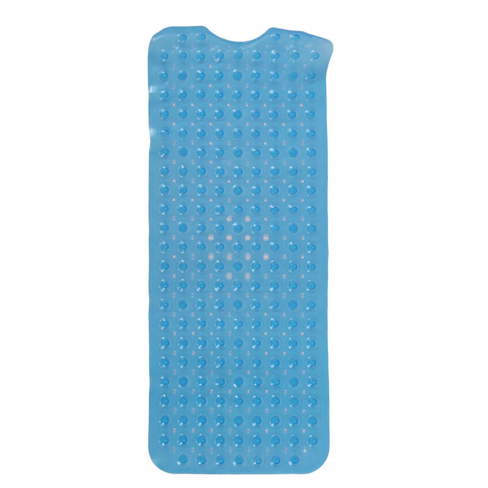 Bath Mat Mat PVC Anti Slip Mat for Bathroom Kitchen Hotel Toilet Shower Room 100x40cmBlue