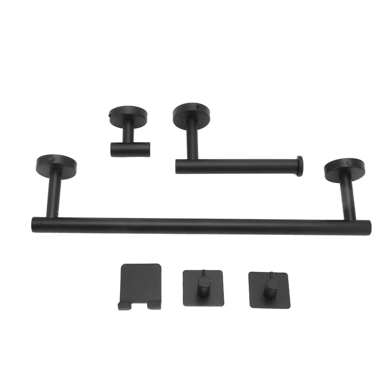 Stainless Steel Towel Bar Matte Black Rust Proof Waterproof Bathroom Towel Bar Rack for Kitchen Laundry