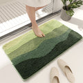NNEDSZ Green Bath Mat - Super Absorbent, Non-Slip Bathroom Floor Mat - 50x80cm