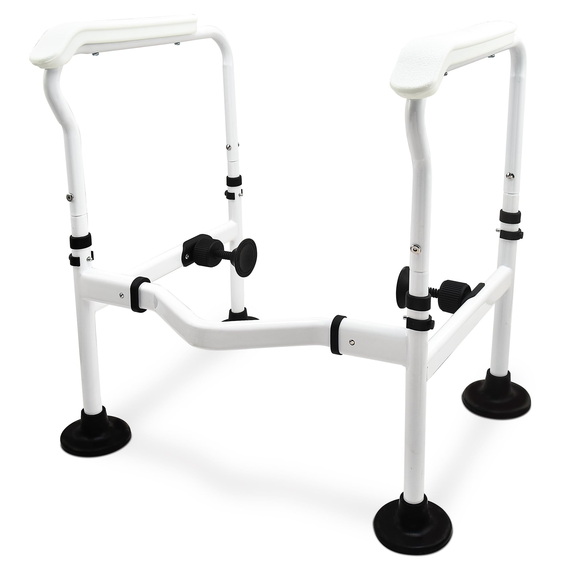 Sangohe Toilet Safety Rails - Toilet Safety Frame for Elderly - Toilet Brace for Elderly - Handicap Toilet Seat with Handles - Toilet Bars for Elderly and Disabled 502D-A