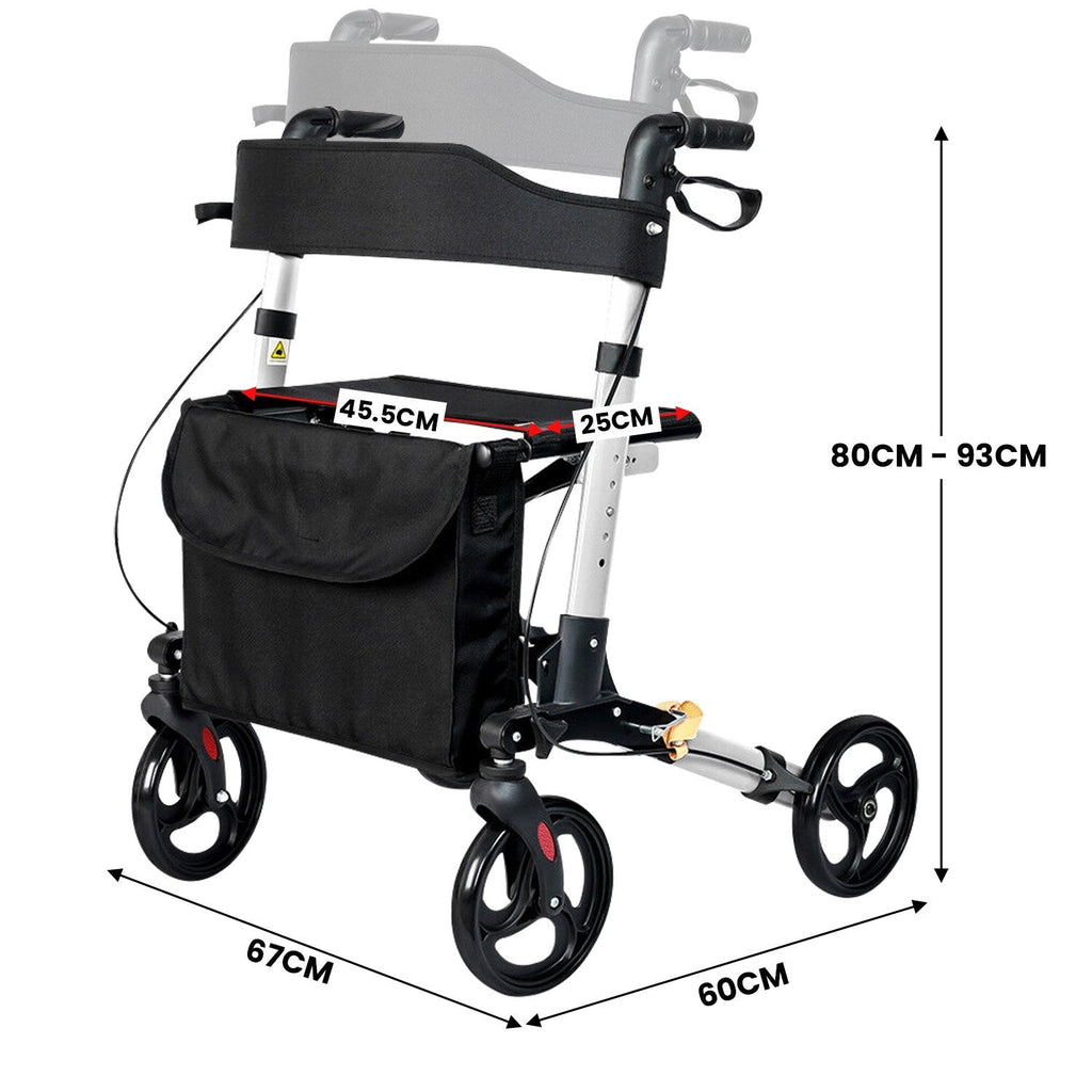 NNEDPE Folding Rollator Walker