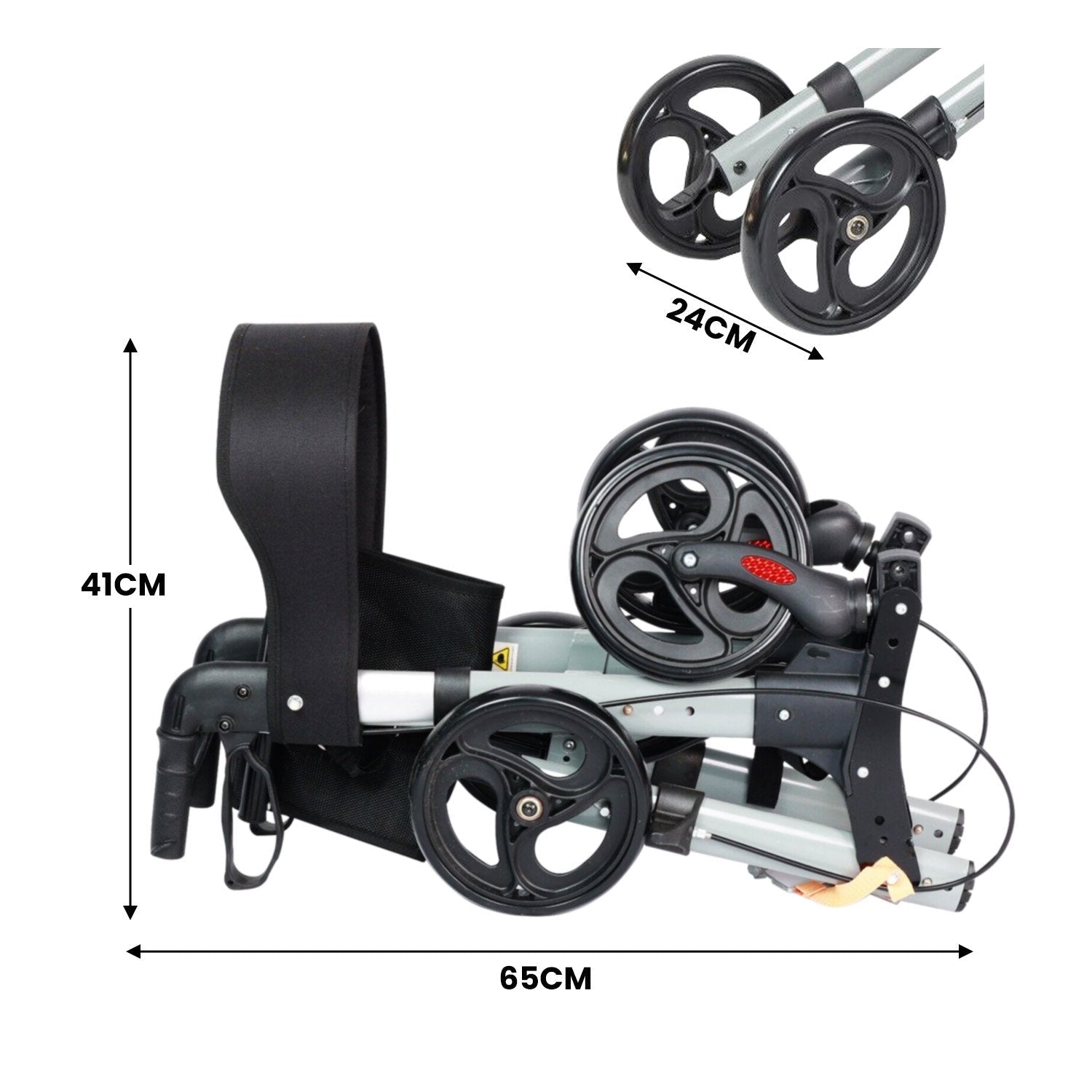 NNEDPE Folding Rollator Walker