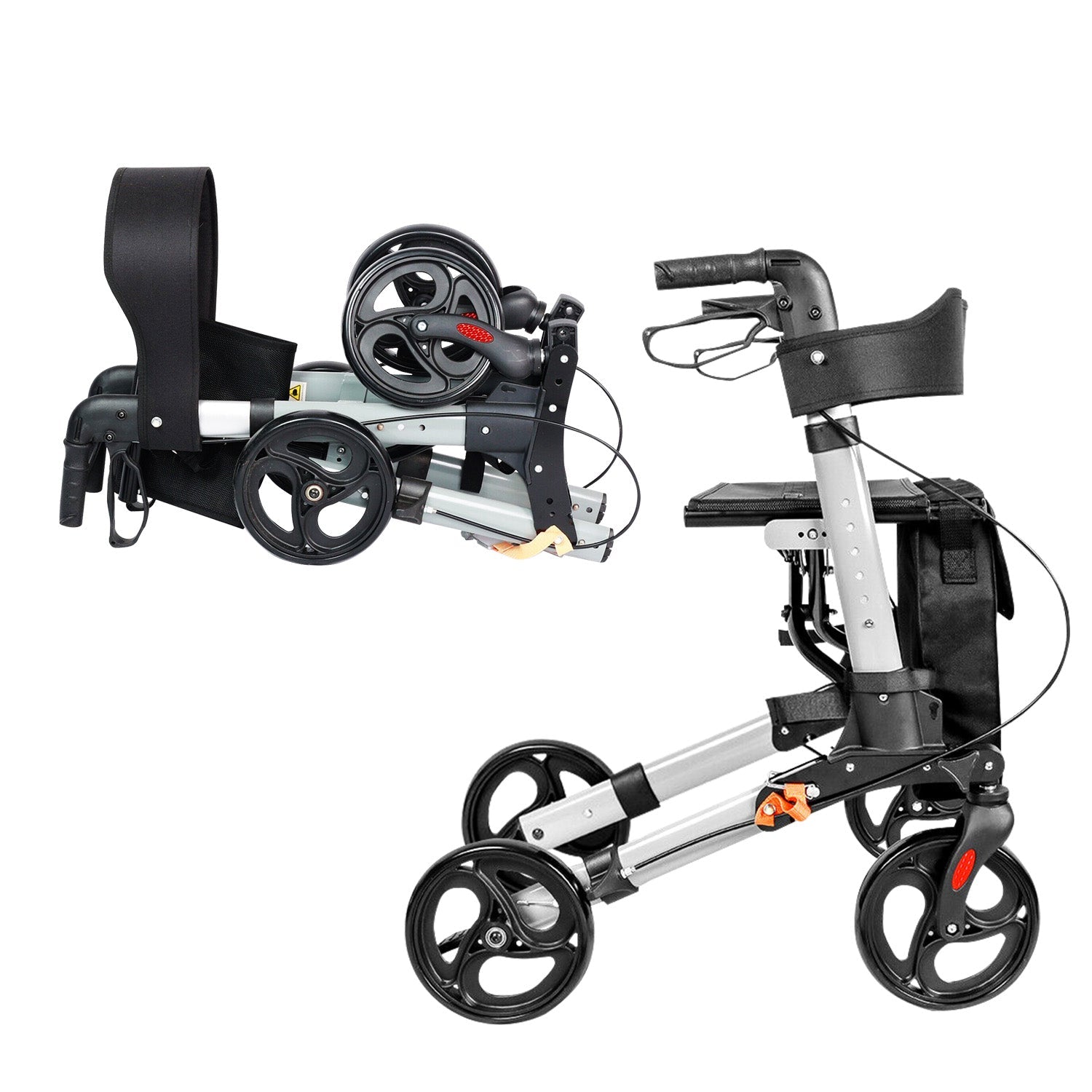 NNEDPE Folding Rollator Walker