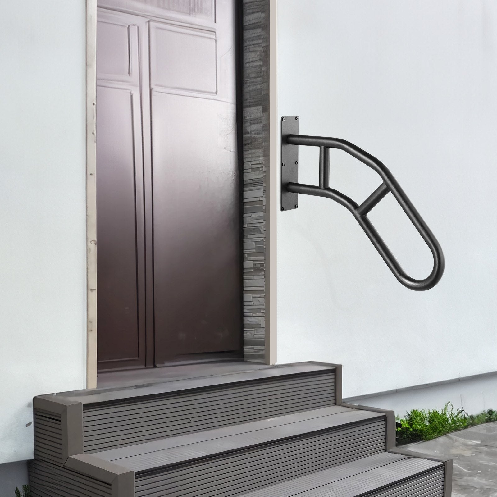Handrails for Outdoor Steps, 29in Length Wall Mount Safety Railings