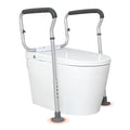 Toilet Safety Rail, Bathroom Toilet Seat Frame, Adjustable Width &