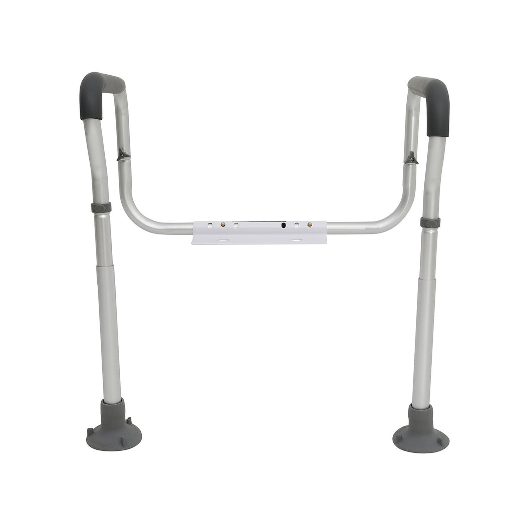 Toilet Safety Rail, Bathroom Toilet Seat Frame, Adjustable Width &